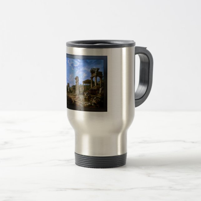 Caneca Térmica Capriccio do Fórum Romano de Giovanni Pannini (Frente Esquerda)