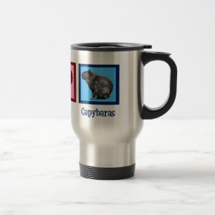 Caneca Térmica Capybaras do amor da paz
