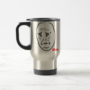 Caneca Térmica Cara aprovada Meme da raiva da cara
