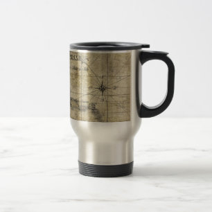 Caneca Térmica Caribe - mapa antigo