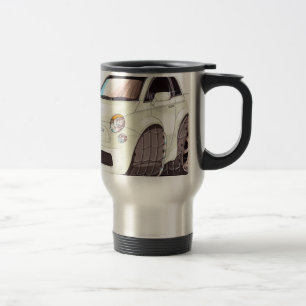 Caneca Térmica Caricatura Fiat 500 maneira tuning!