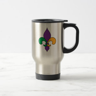 Caneca Térmica Carnaval de Louisiana Fleur de Lis
