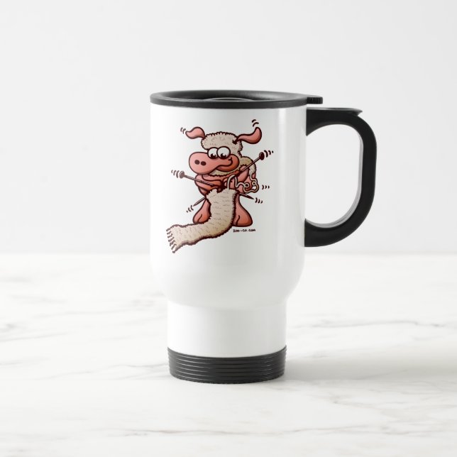 Caneca Térmica Carneiros de confecção de malhas (Direita)