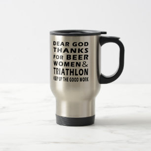Caneca Térmica Caros obrigados do deus para mulheres e Triathlon