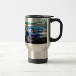 Caneca Térmica Carro de Corrida Azul