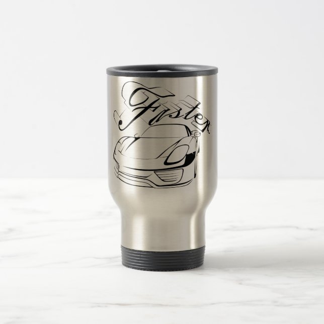 Caneca Térmica Carro de corrida em tribais (Centro)