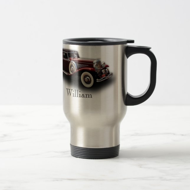 Caneca Térmica Carro modelo do clássico de Duesenberg (Duesy) J (Direita)