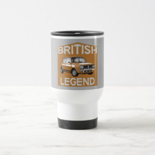 Caneca Térmica Carros britânicos clássicos  Petrolhead  Vintage