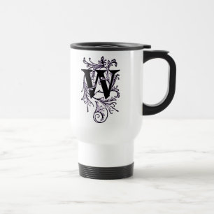 Caneca Térmica Carta 'W' Embalada em Vinhas Roxas - Mug