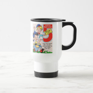 Caneca Térmica Cartão de Aniversário Vintage 5