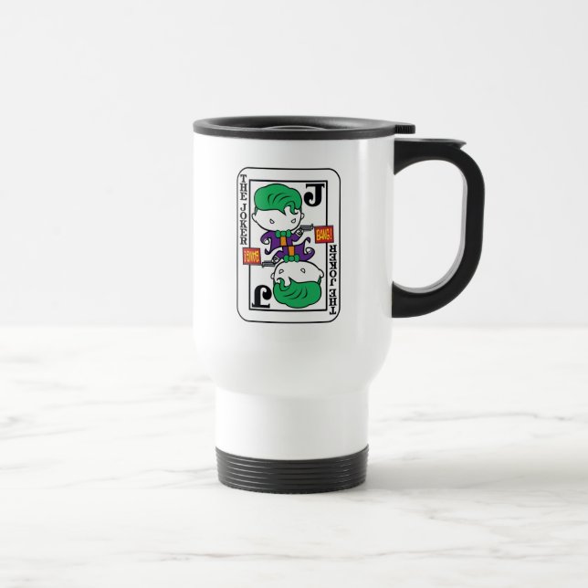 Caneca Térmica Cartão de Reprodução de Joker Chibi (Direita)