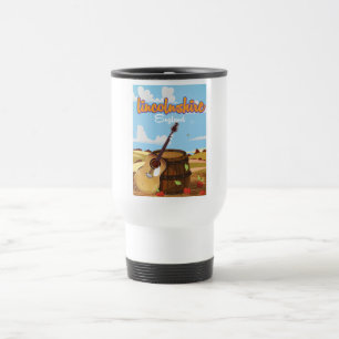 Caneca Térmica cartaz de viagem antigo de Lincolnshire Inglaterra