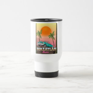 Caneca Térmica Cartaz de viagem Mazatlán México