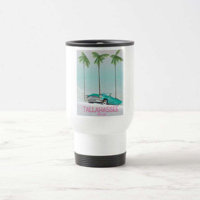 Caneca Térmica cartaz de viagem Tallahassee Flórida (Centro)
