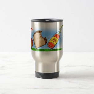Caneca Térmica Cartografia de formigas engraçadas