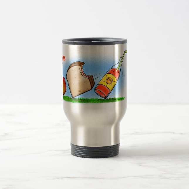 Caneca Térmica Cartografia de formigas engraçadas (Centro)