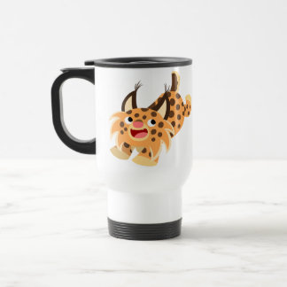 Caneca Térmica Cartoon Bonito de Prankon Bobcat Viagem ao trabalh