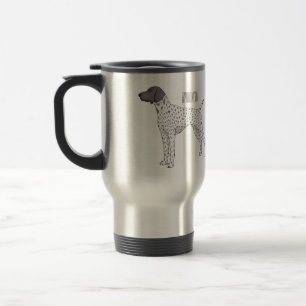 Caneca Térmica Cartoon de cachorro-pintor alemão Shorthired