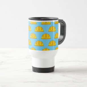 Caneca Térmica Cartoon de chapéu de Duro amarelo
