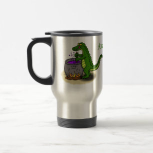 Caneca Térmica Cartoon de cozinhar de cromo verde