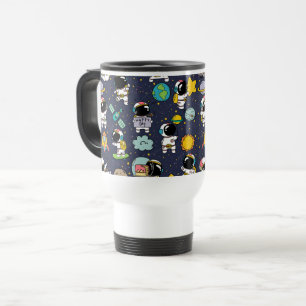 Caneca Térmica Cartoon espacial astronauta