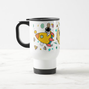 Caneca Térmica Cartoon espacial astronauta