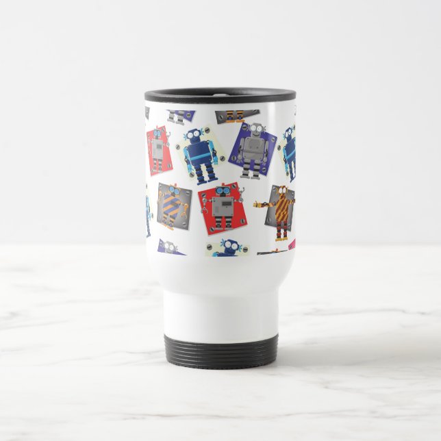 Caneca Térmica Cartoon Robô Mecânico (Centro)