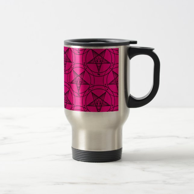 Caneca Térmica casa de banho rosa (Direita)