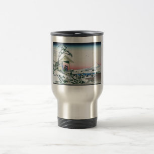 Caneca Térmica Casa de Chá Koishikawa Vista do Monte Fuji por Hok