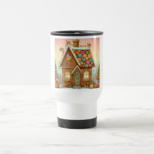 Caneca Térmica Casa de gengibre branca