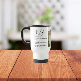 Caneca Térmica Casal Collage Foto e Esposa Romântica Adorável Pre