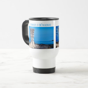 Caneca Térmica Casal e Espíritos Tiki, Big Island, Havaí,