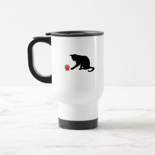 Caneca Térmica Cat Rolling Dice RPG RPG Jogos Jogando Lov