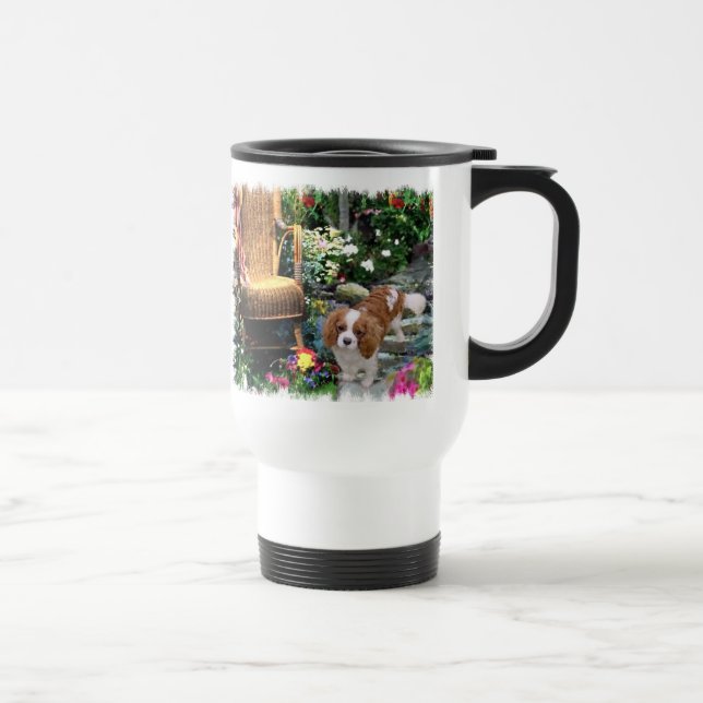 Caneca Térmica Cavalier King Charles Spaniel Art (Direita)