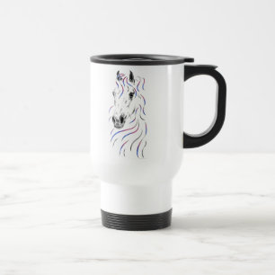 Caneca Térmica Cavalo árabe à moda
