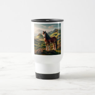 Caneca Térmica cavalo Clydesdale Terras Altas da Escócia