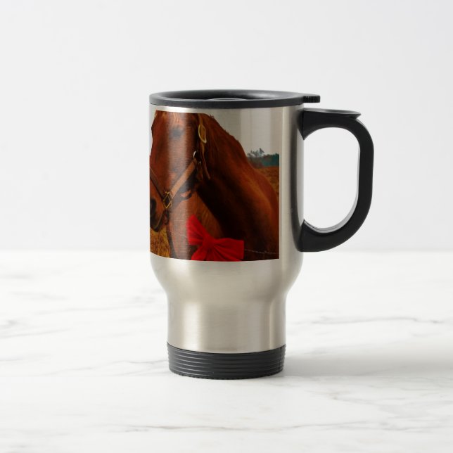 Caneca Térmica Cavalo com Arco Vermelho (Direita)