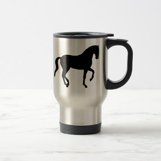 Caneca Térmica Cavalo de Piaffe (preto) (Direita)