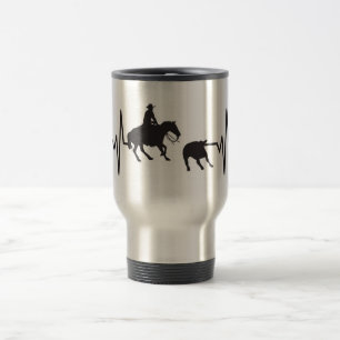 Caneca Térmica Cavalo do corte - pulso da pulsação do coração