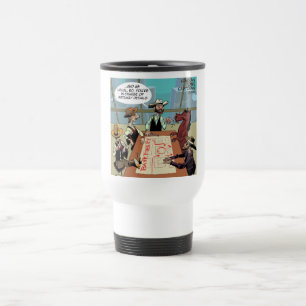 Caneca Térmica Cavalo Engraçado Ladrão de Banco