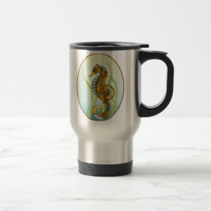 Caneca Térmica Cavalo marinho de Steampunk