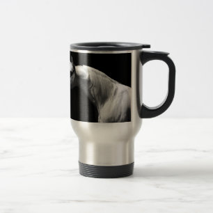 Caneca Térmica Cavalo Preto e Branco