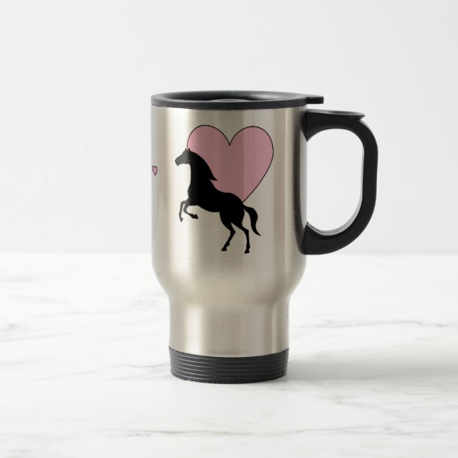 Caneca Térmica Cavalos e amor (Direita)