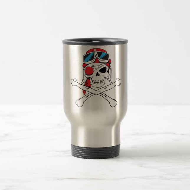 Caneca Térmica Caveira Pirata (Centro)
