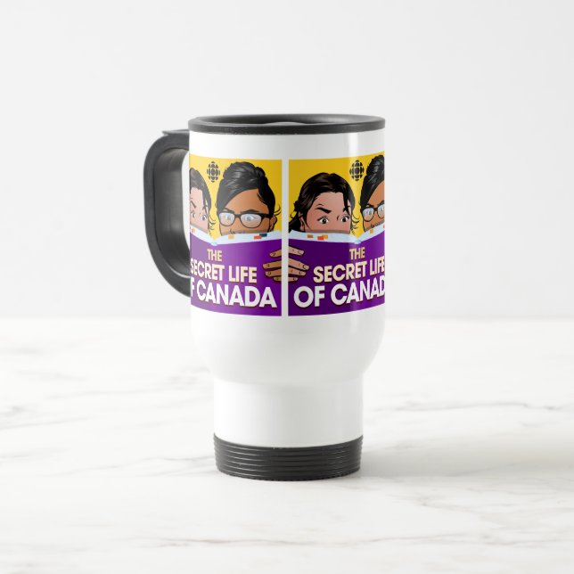 Caneca Térmica CBC A vida secreta do Canadá (Frente Esquerda)