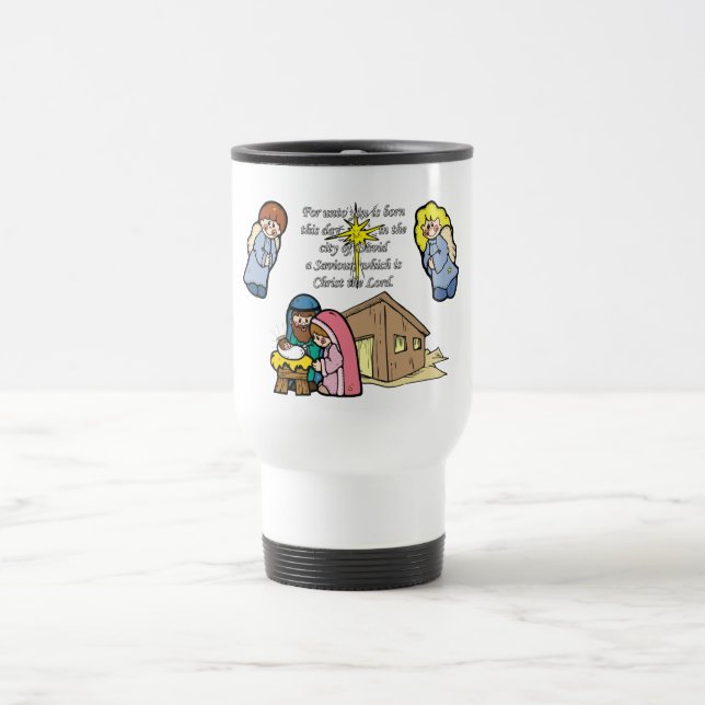 Caneca Térmica Cena bonito da natividade (Centro)