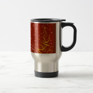 Caneca Térmica Cena de Natal Vermelho