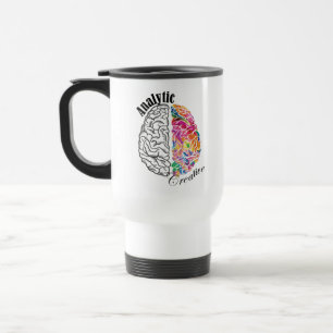 Caneca Térmica Cérebro Analítico Criativo Da Esquerda Centeada Di
