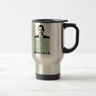 CANECA TÉRMICA CERTIDÃO DE NASCIMENTO DE OBAMA FEITA NOS EUA