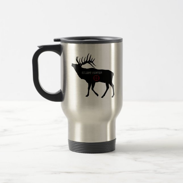 Caneca Térmica Cervo Canadense Silencioso Caçador (Esquerda)